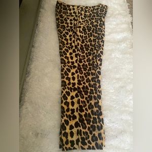 Zara leopard print ankle length pant. New